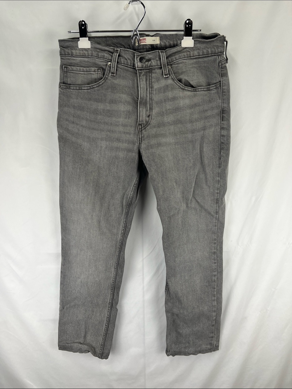 Levi - Men’s Pants - W 34 L 30 - Washed Out Gray - Signature - Slim